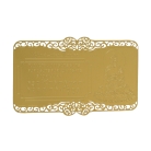 Heart Sutra Mantra on Gold Card