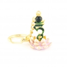 Bejeweled Tam Lotus Keychain Amulet