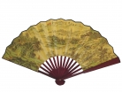 Big Hand Fan w/ Picture of Mountains