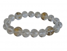 Clear Quartz Gemstone Bracelet w/ Mantra