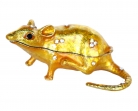 Bejeweled Golden Rat Statue