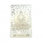 Bodhisattva for Dog & Boar (Amitabha) Printed on a Card in Gold 