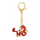 Fire Dragon Holding Fireball Keychain