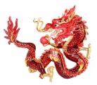 Fire Dragon Holding Fireball to Suppress Quarrelsome & Conflict Energies