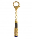 Blue Medicine Buddha Mantra Wand Keychain Amulet