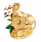 Golden Rat Holding Coin with Your Luck Has Arrived 