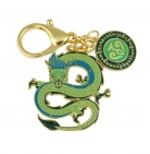 Green Dragon Lunar Mansion Talisman Keychain