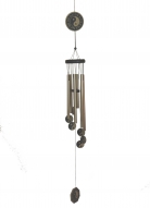 6-Rod Brown YinYang Windchime