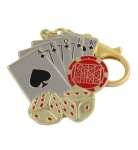 Winning Hand Wealth Talisman Keychain