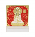 Kuan Yin on Om Mani Padme Hum Mantra Plaque