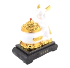 12 Inch Money Pot White Rabbit Statue