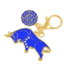 Big Money Bull Amulet Keychain 
