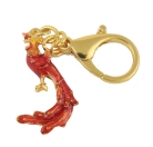 Bejeweled Rising Phoenix Amulet Keychain