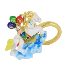 Joyous Windhorse Amulet Keychain