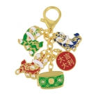 Trio of Lions Amulet Keychain