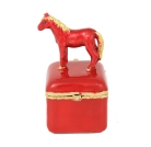 Red Horse Peach Blossom Treasure Box