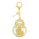Padlocks of Wealth Amulet Keychain