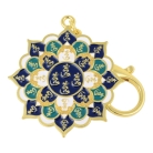 28 Hums Lotus Mandala Amulet Keychain