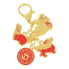 Three-Harmony-Animal w/ Mantra Amulet Keychain