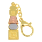 White Umbrella Goddess Pagoda Amulet Keychain