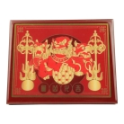 3 Celestial Guardians Plaque with Ksitigarbha's Implements