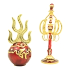 Ksitigarbha Fireball and Staff