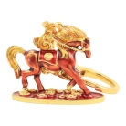 Fly On Monkey On Horse Amulet