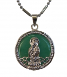 Green Jade Kuan Yin Pendants