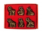 Set of Small Golden Elephants