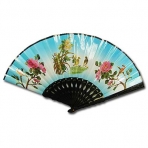 Assorted-Color-Pattern Folding Fan