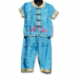 Blue Chinese Styled Suit for Girls